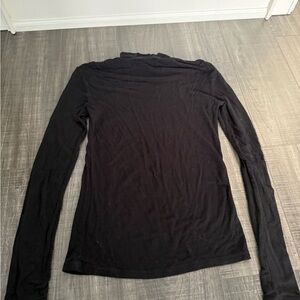 Mango Elegant Black Long Sleeve Tee